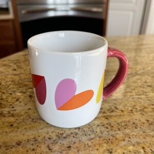 Crate & Barrel Child Colorful Heart Mug